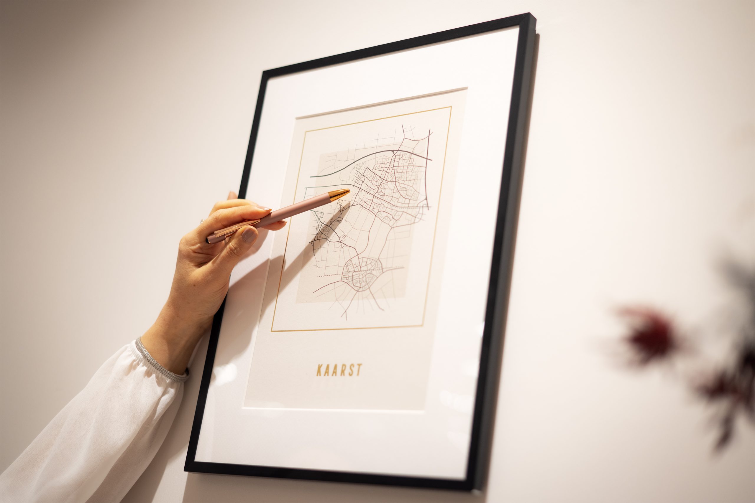 Standort der Praxis auf Stadtplan in der Nähe von EDEKA, Dr. Peyman-Meyer, private Augenarztpraxis in Kaarst